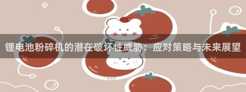 tp钱包提币流动性不足：锂电池粉碎机的潜在破坏性威胁：应对策略与未来展望