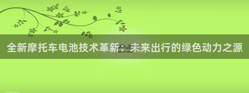 tp钱包无限授权：全新摩托车电池技术革新：未来出行的绿色动力之源